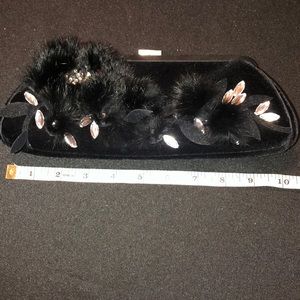 Kate Landry black evening clutch